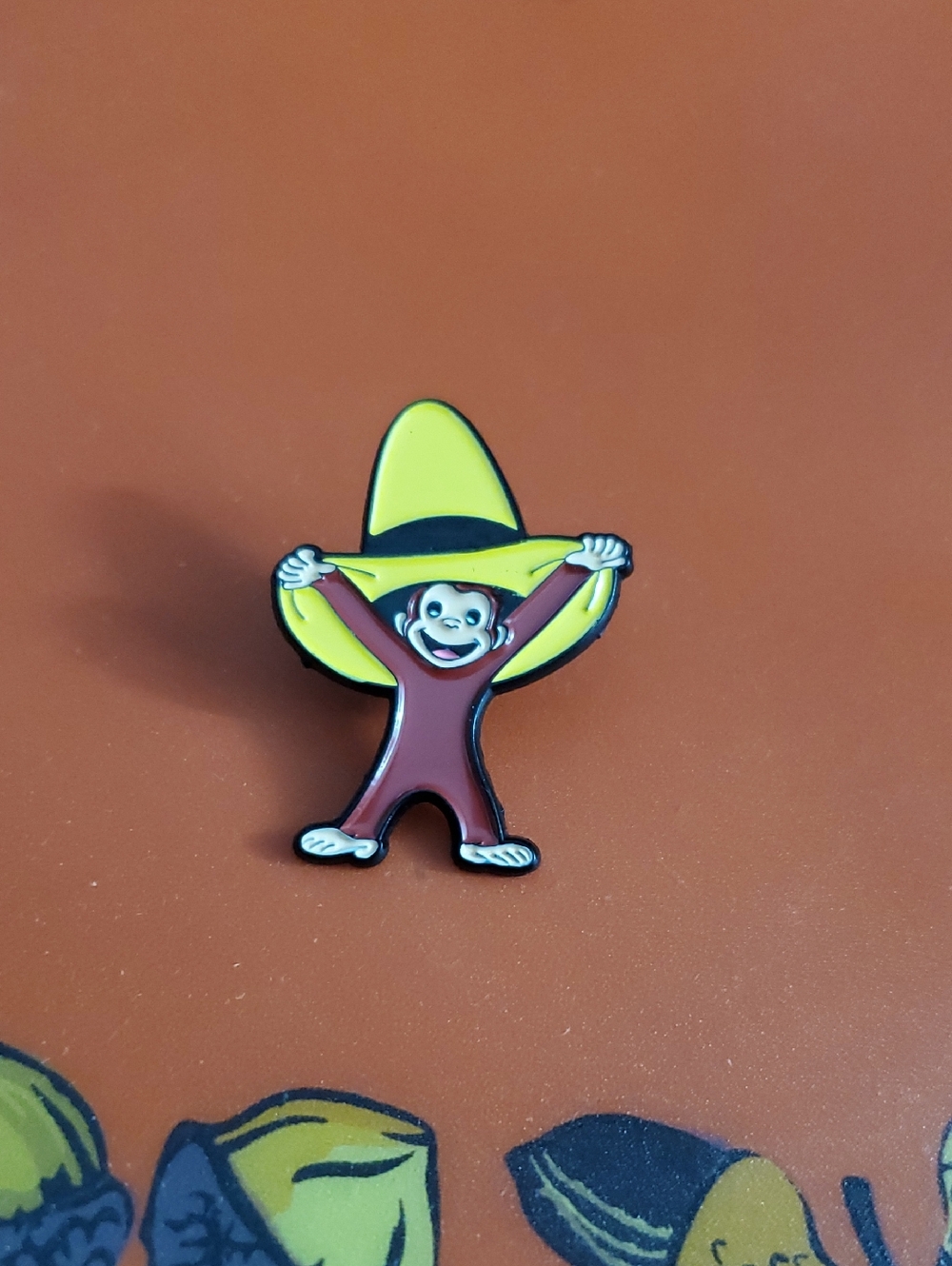 Curious George Enamel Pin